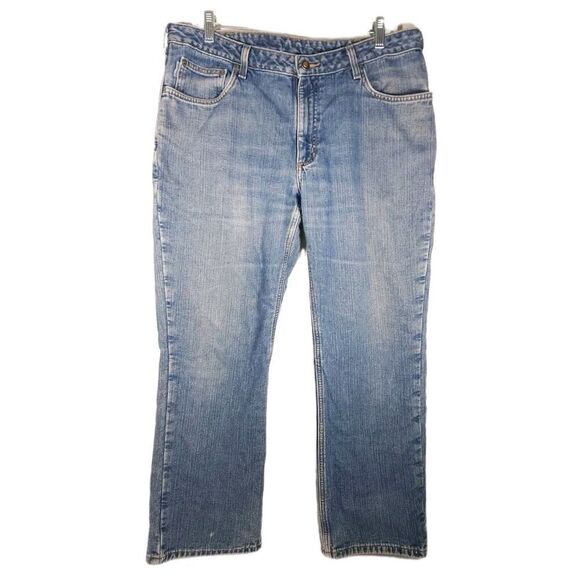 Carhartt Men's 14×30 Relaxed Fit Straight Leg High Rise Light Washed Denim Jeans - Picture 1 of 14